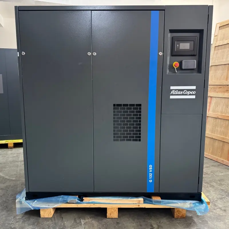 एटलस कोप्को G132VSD ऑयल इंजेक्टेड स्क्रू कंप्रेसर 400V 50HZ वेरिएबल स्पीड ड्राइव