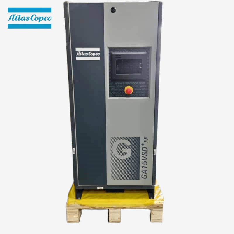 एटलस कोप्को GA15 VSD प्लस FF 15kW 20HP वेरिएबल स्पीड ऑयल-इंजेक्टेड स्क्रू एयर कंप्रेसर इंटीग्रेटेड ड्रायर